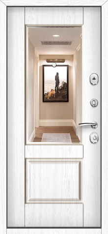 Фото №2 «Черная дверь Black Classic с декоративным молдингом №12»