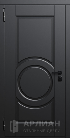 Фото №2 «Входная дверь металл с черной матовой фурнитурой №773»