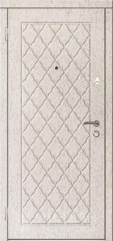 Фото №2 «Белое дерево входная дверь для квартиры текстурная  №21»